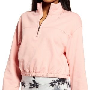 Nordstrom BP Pink Crop Sweatshirt